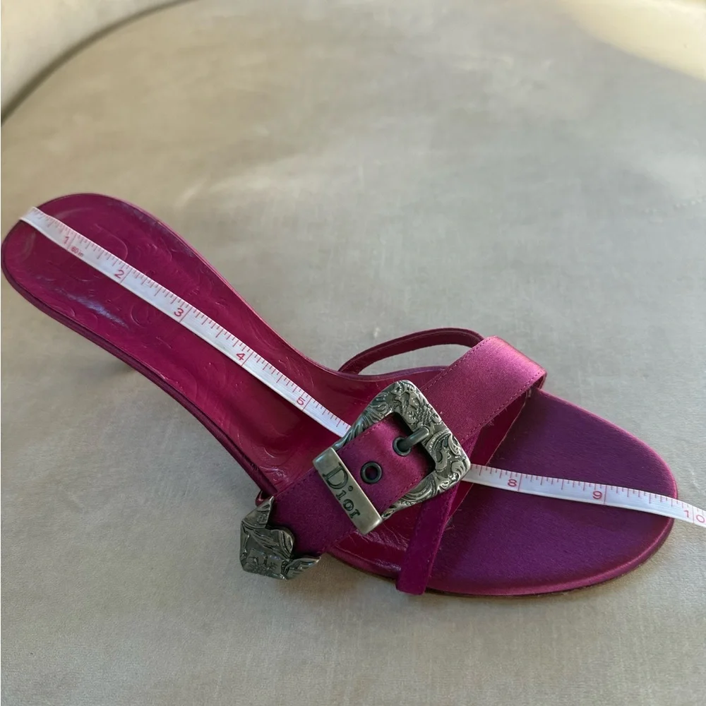 Vintage Dior Western Kitten Heel Sandals - Picture 6 of 6